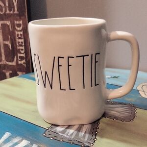 Rae Dunn Artisan Collection White Ceramic Sweetie Mug